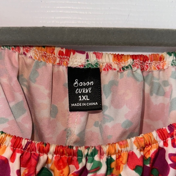 SHEIN Floral Puff Sleeve Dress - Multicolor - Picture 2 of 2